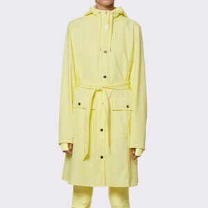 Rains Waterproof Jacket Curve W Trench Coat Straw Yellow